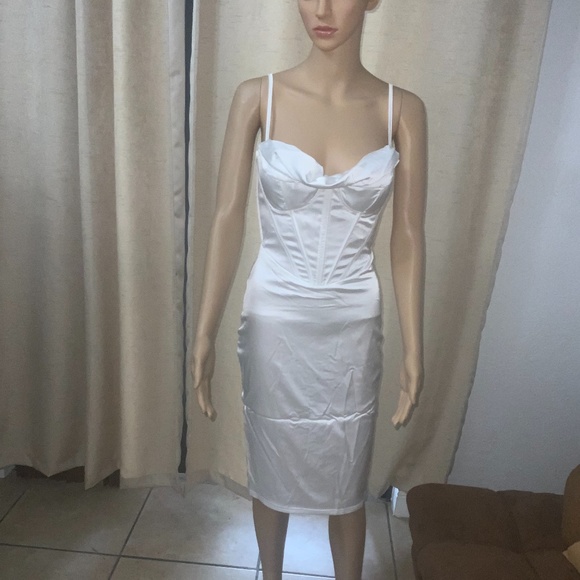 Corset Bodycon Spaghetti Slip Dress NWT - Picture 2 of 10